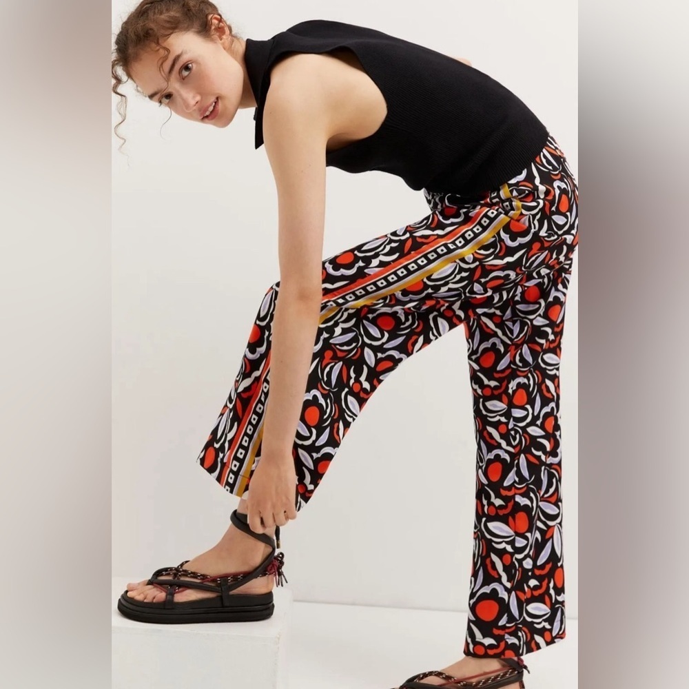 Anthropologie Multicolor Wide Leg Pants